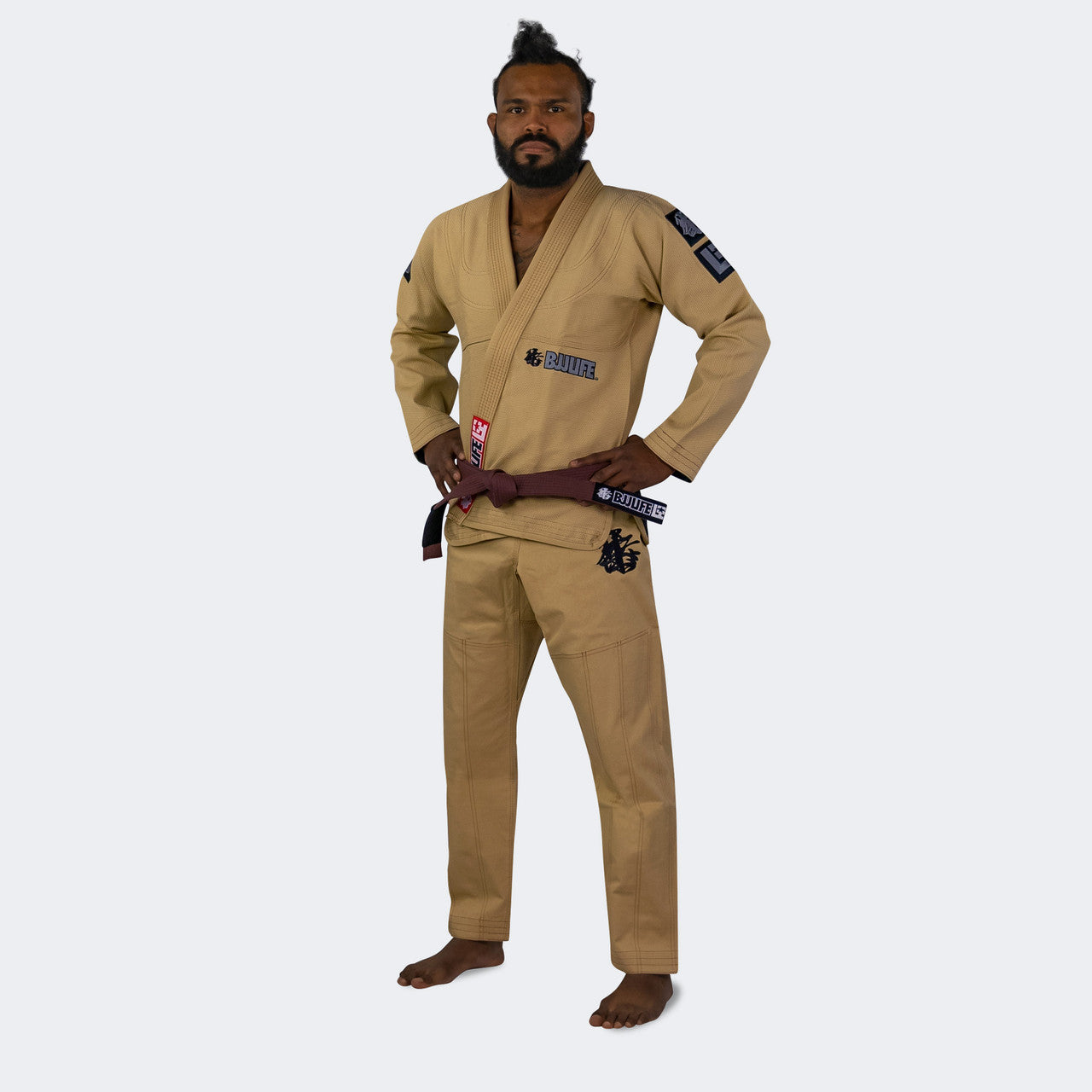 bjj gear Life CompTrainer BJJ GI | Sand | Size: A-1H scooter eléctrico para adultos Schleifenboard (2 Pferdeköpfe) Weiß Größe:Onesize The collars are made