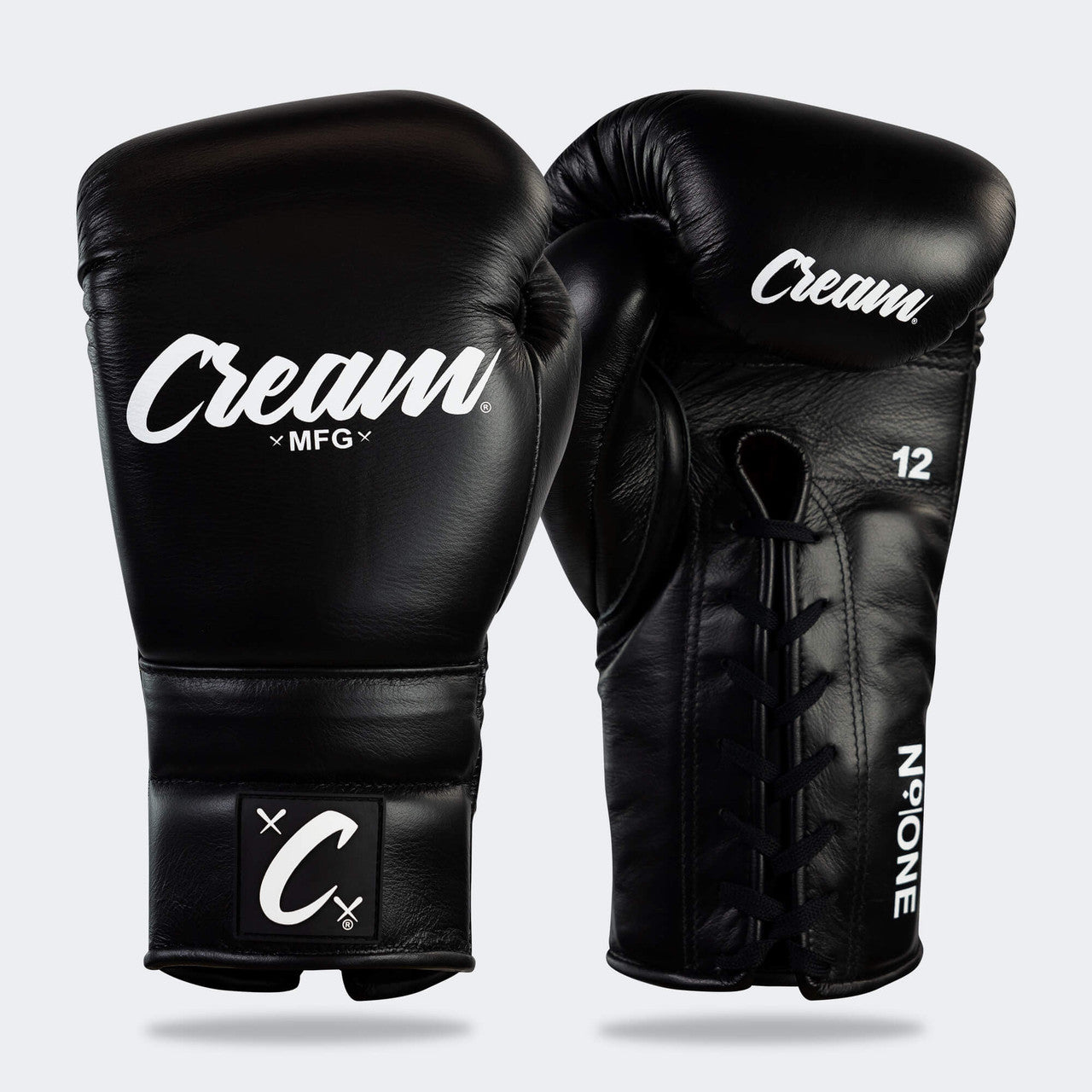 Cream TJ1 Boxing Gloves | Black