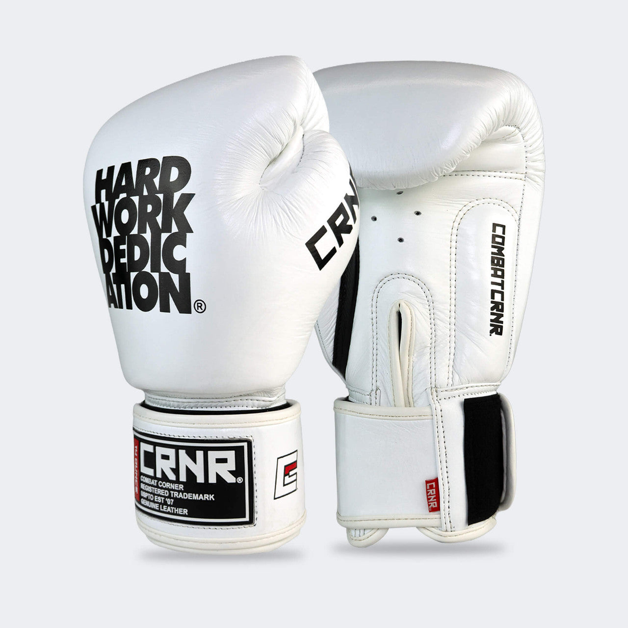 HWD Thai Boxing Gloves | White | CRNR – Combat Corner