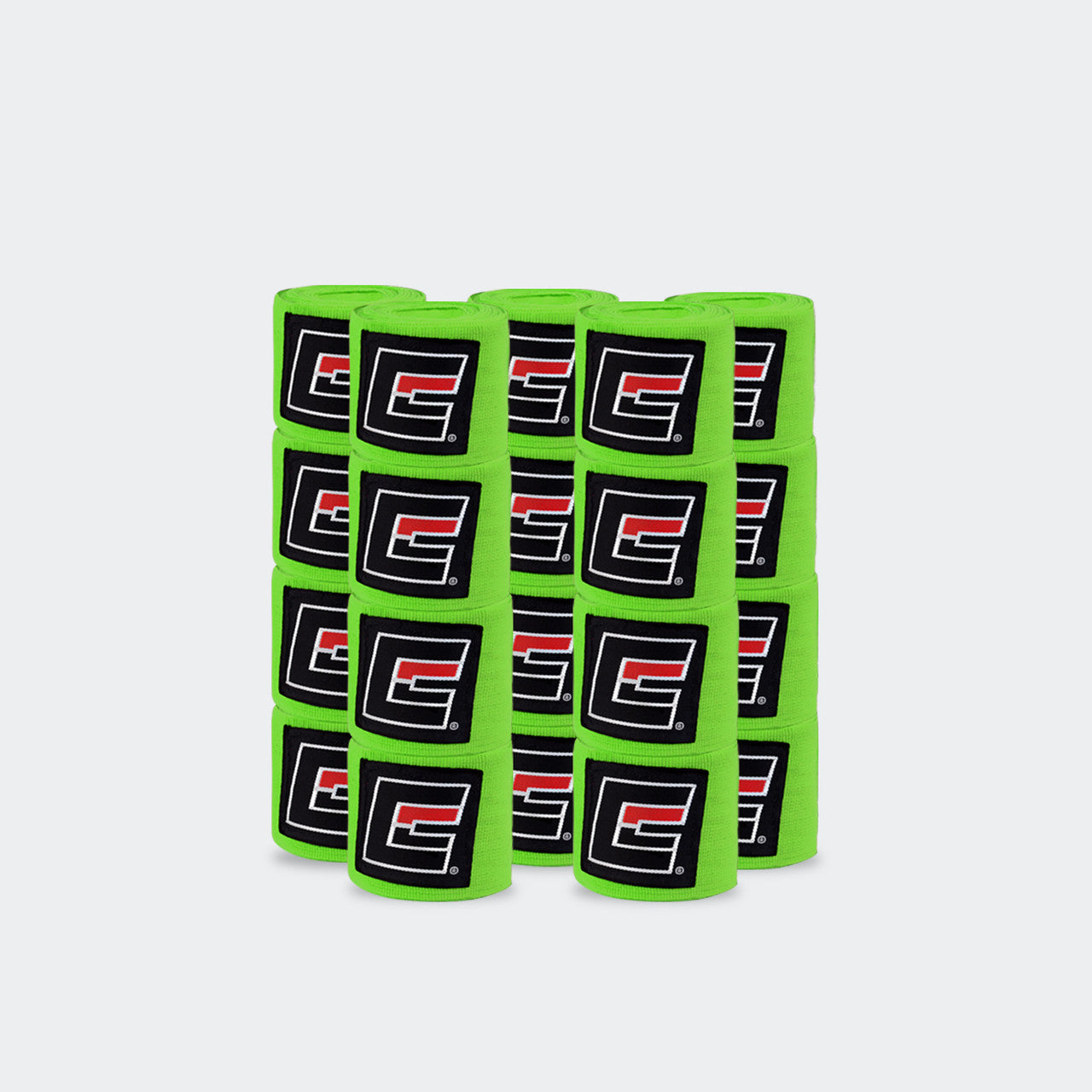 Neon Green Pro hand wraps 180" length, 10-pack, hand wraps, boxing hand wraps, boxing wraps, kickboxing hand wraps, muay thai hand wraps