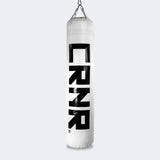 White CRNR Heavy Bag, Combat Corner Heavy Bag, Punching Bag, Muay Thai Heavy Bag
