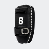 8 Muay Thai Single Strap Thai Pads | Black/Black