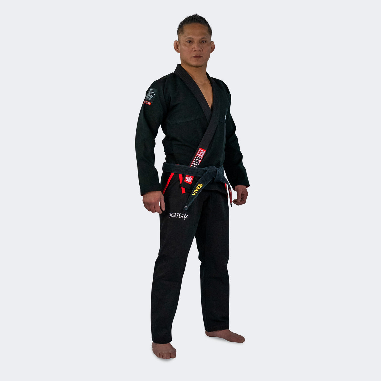 Black BJJ GI, Jiu Jitsu GI, Competition GI, Lightweight gi, fitted bjj gi, fitted jiu jitsu gi, L size bjj GI, H size BJJ GI, BJJ Life GI, CompLite Jiu Jitsu GI