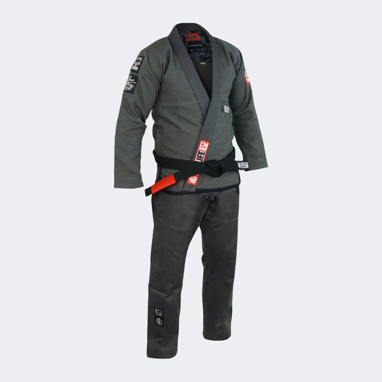 Charcoal BJJ GI, Charcoal Jiu Jitsu GI, BJJ Life CompTrainer, CompTrainer BJJ, Jiu Jitsu GI, Grey BJJ GI, Grey Jiu Jitsu GI, Grey GI, Coal GI