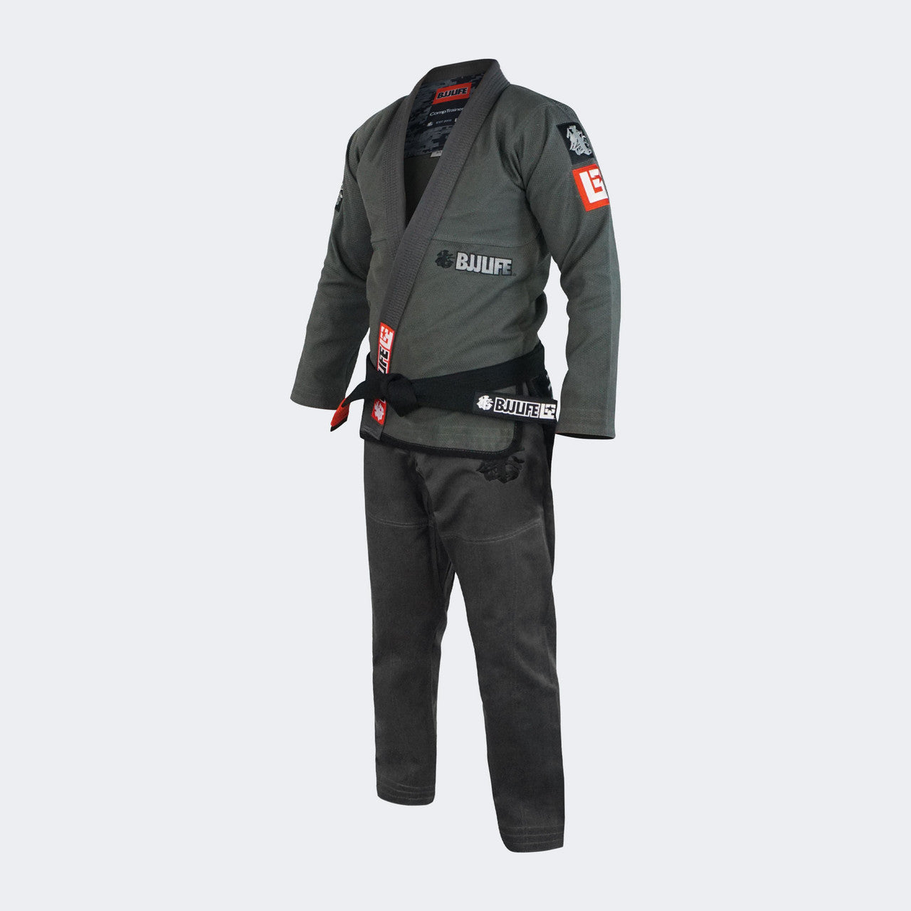 Charcoal BJJ GI, Charcoal Jiu Jitsu GI, BJJ Life CompTrainer, CompTrainer BJJ, Jiu Jitsu GI, Grey BJJ GI, Grey Jiu Jitsu GI, Grey GI, Coal GI