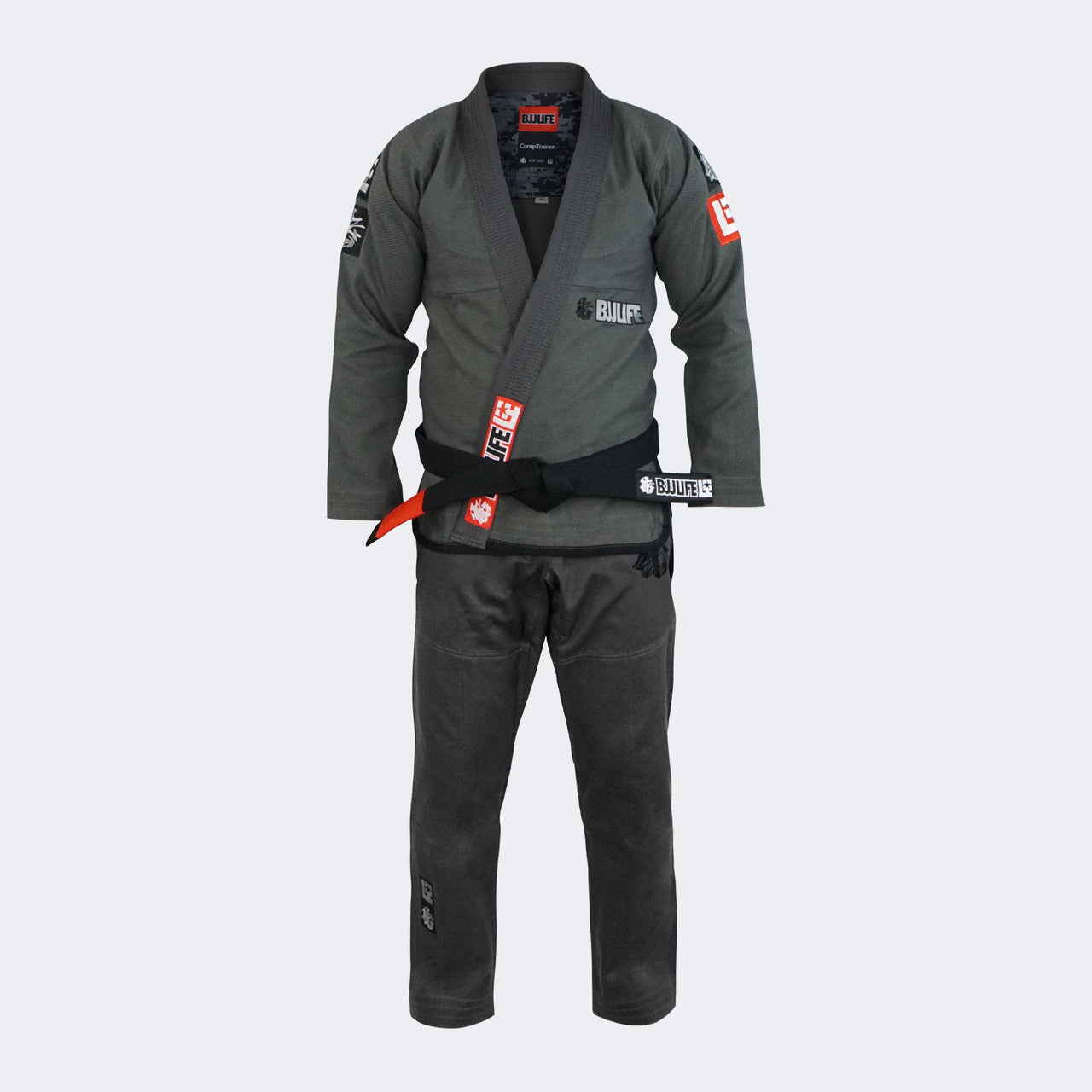 Charcoal BJJ GI, Charcoal Jiu Jitsu GI, BJJ Life CompTrainer, CompTrainer BJJ, Jiu Jitsu GI, Grey BJJ GI, Grey Jiu Jitsu GI, Grey GI, Coal GI
