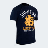 Navy BJJ Lifestyle T-Shirt, BJJ Life Shirt, Jiu Jitsu Shirt