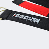 Black BJJ Life Street Belt, Jiu Jitsu belt you wear with pants, casual bjj belt