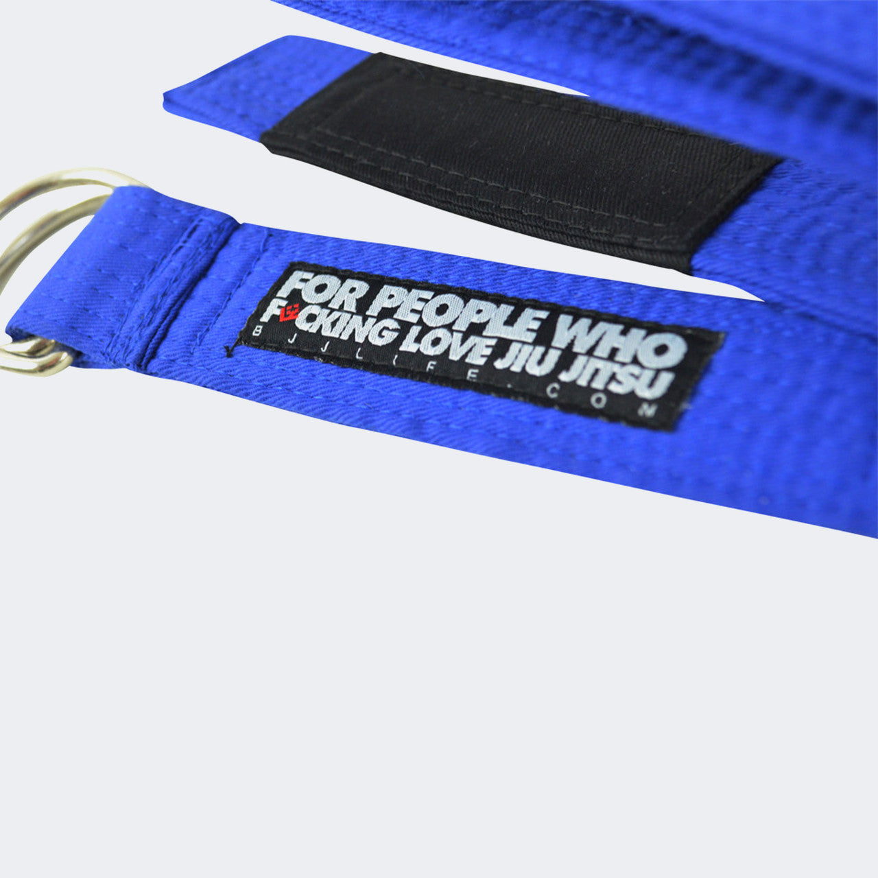 Blue BJJ Life Street Belt, Jiu Jitsu belt you wear with pants, casual bjj belt