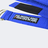 Blue BJJ Life Street Belt, Jiu Jitsu belt you wear with pants, casual bjj belt