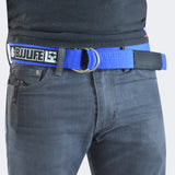 Blue BJJ Life Street Belt, Jiu Jitsu belt you wear with pants, casual bjj belt