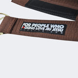 Brown BJJ Life Street Belt, Jiu Jitsu belt you wear with pants, casual bjj belt