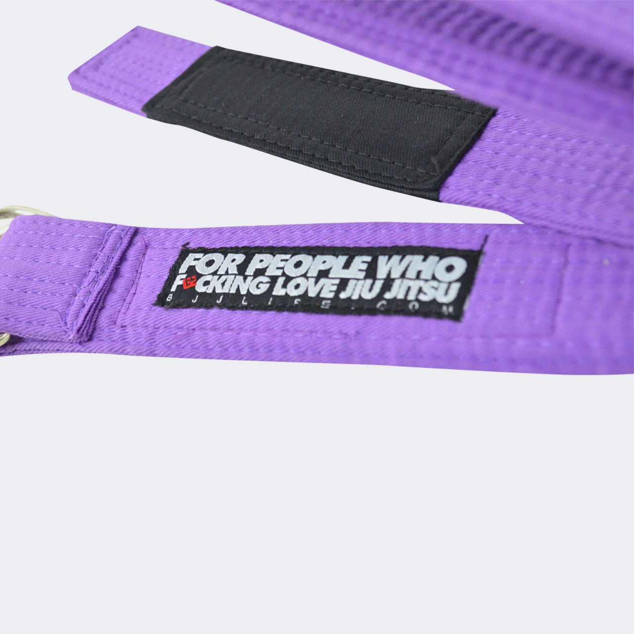 Purple BJJ Life Street Belt, Jiu Jitsu belt you wear with pants, casual bjj belt