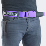 Purple BJJ Life Street Belt, Jiu Jitsu belt you wear with pants, casual bjj belt