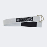 White BJJ Life Street Belt, Jiu Jitsu belt you wear with pants, casual bjj belt