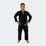 Black BJJ GI - v7 Combat Corner, BJJ GI, Black BJJ GI, Jiu Jitsu uniform, Academy Jiu Jitsu GI, CRNR GI, IBJJF Legal GI, Black Jiu Jitsu GI