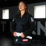 Womens BJJ GI, for jiu jisu training specifically design for female  body types, Womens Jiu Jitsu GI, Female Jiu Jitsu GI, Female Cut GI, Combat Corner GI, Womens Black jiu jitsu Gi, Combat Corner GI, CRNR GI