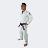 White BJJ GI - v6 Combat Corner, BJJ GI, White BJJ GI, Jiu Jitsu uniform, Academy Jiu Jitsu GI, CRNR GI, IBJJF Legal GI, White Jiu Jitsu GI