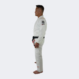 White BJJ GI - v6 Combat Corner, BJJ GI, White BJJ GI, Jiu Jitsu uniform, Academy Jiu Jitsu GI, CRNR GI, IBJJF Legal GI, White Jiu Jitsu GI