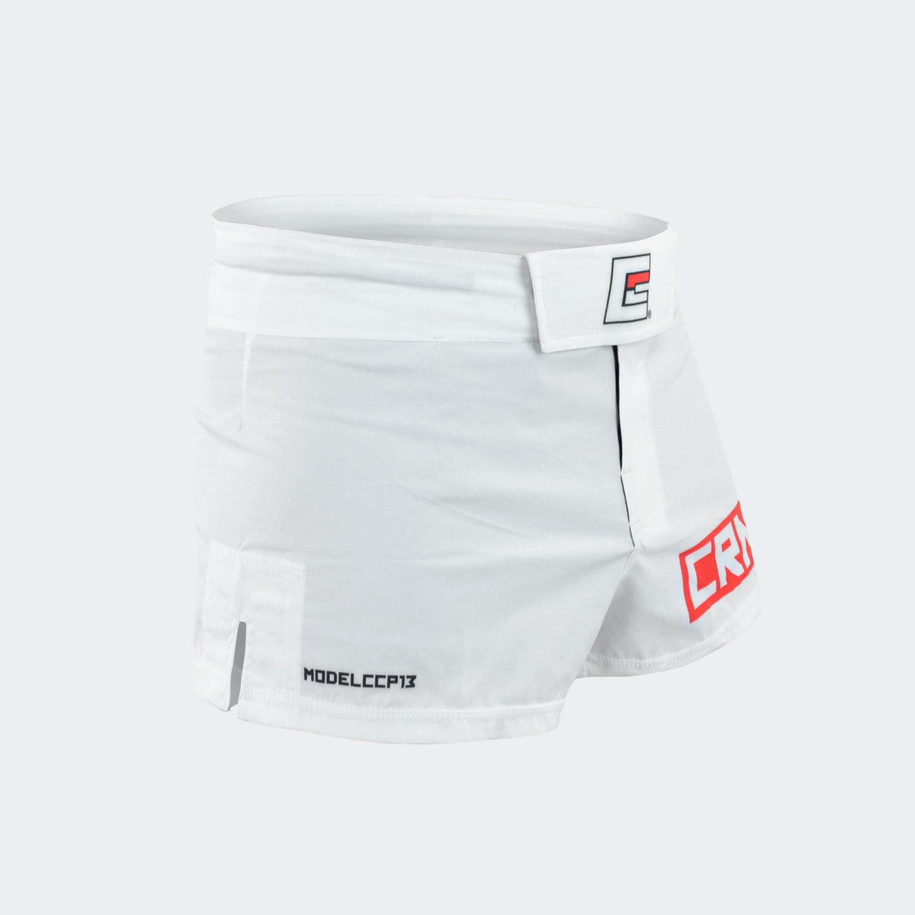White boss shorts, mma shorts, combat corner shorts, crnr shorts, fight shorts