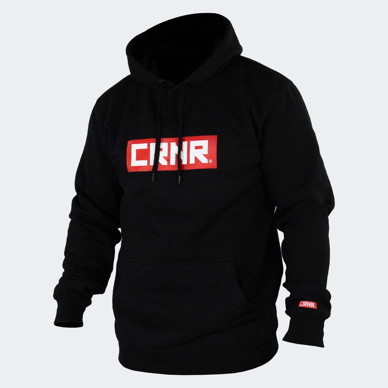 Boxed Logo Heavyweight Hooded Sweatshirt Black, CRNR Hooded Sweatshirt, CRNR Hoodie, CRNR Sweatshirt, Combat Corner Hooded Sweatshirt