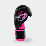 C2  Black and Pink Boxing Glove - Combat Corner, Boxing gloves, Womens Boxing Gloves, Pink Boxing Gloves, C2 Boxing Gloves, affordable boxing gloves, trial boxing gloves, started boxing gloves