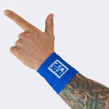 Sublimated Scoring Wristbands  | Blue/Red