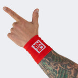 Sublimated Scoring Wristbands  | Blue/Red