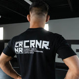 CRNR Stacked T-Shirt | Black
