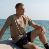 CRNR Stacked T-Shirt | Sand