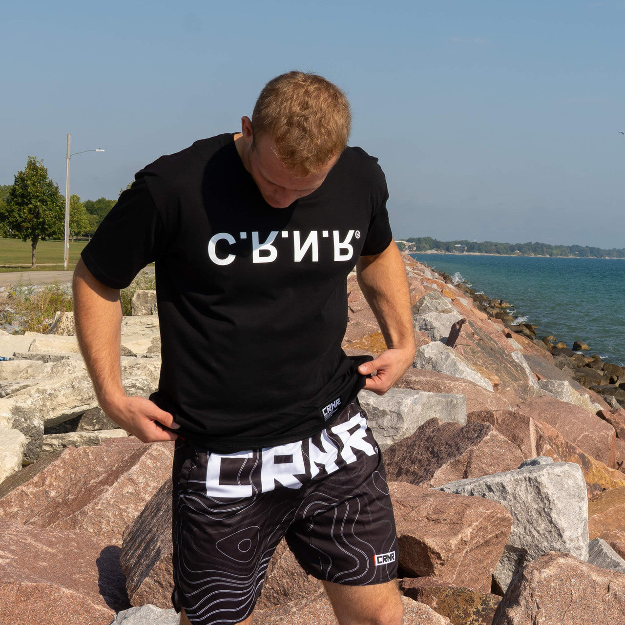 Up Dn In Out CRNR T-Shirt, MMA T-Shirt, Combat Corner T-Shirt