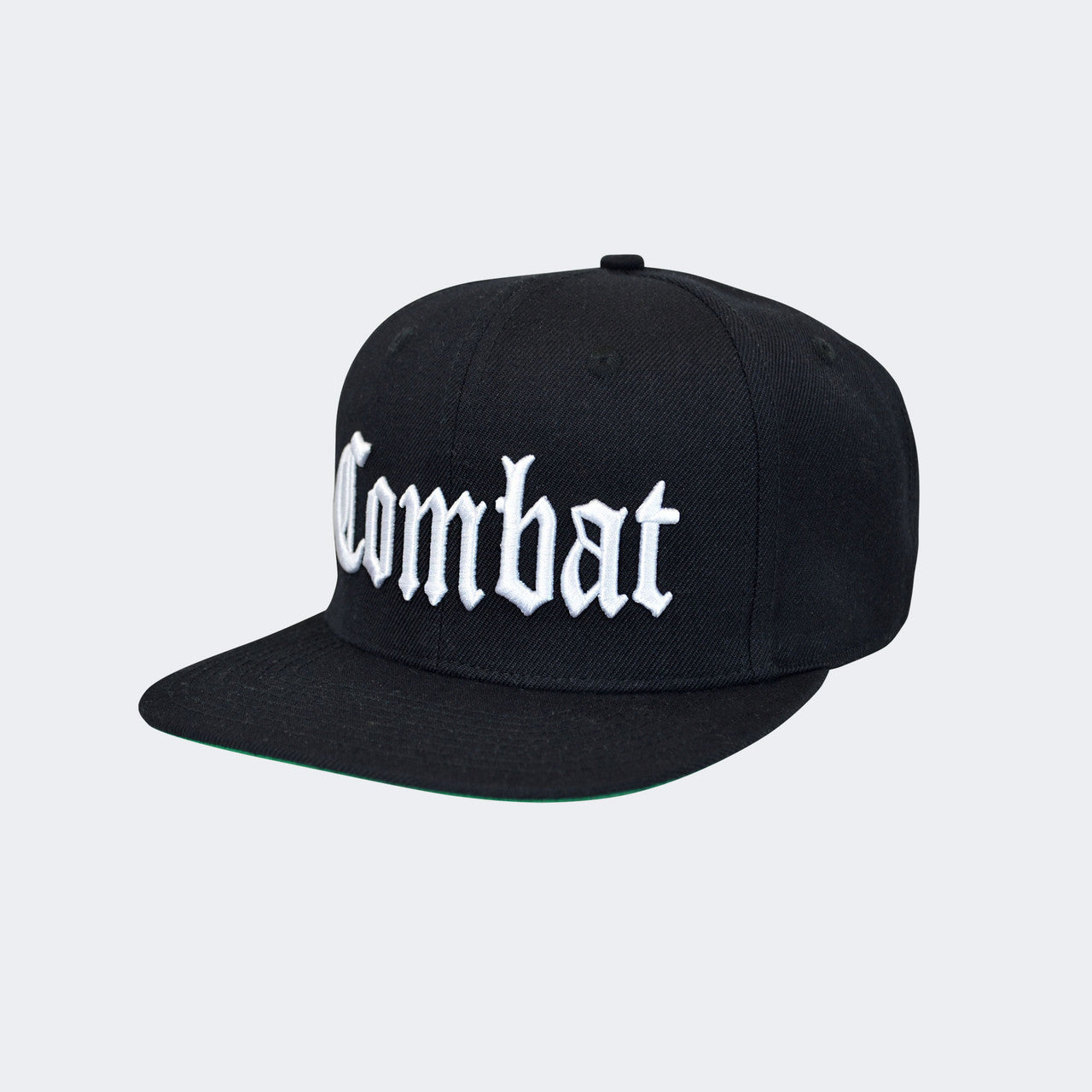 Combat Hat, Flat Brim Hat, CRNR Hat, Combat Corner Hat, Black Hat, Green Brim, CPT, Compton