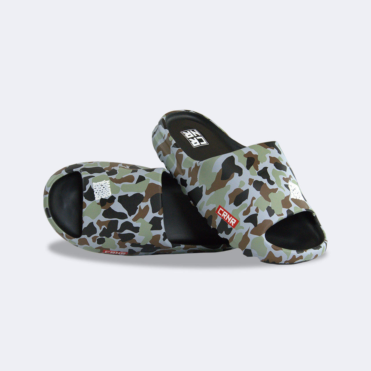 CRNR Foam Slides, Camo Slides