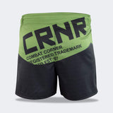 Combat Corner Shorts, CRNR Shorts, Cross Trainer Shorts, MMA Shorts, BJJ Shorts, Fight Shorts, OD Green Fight Shorts