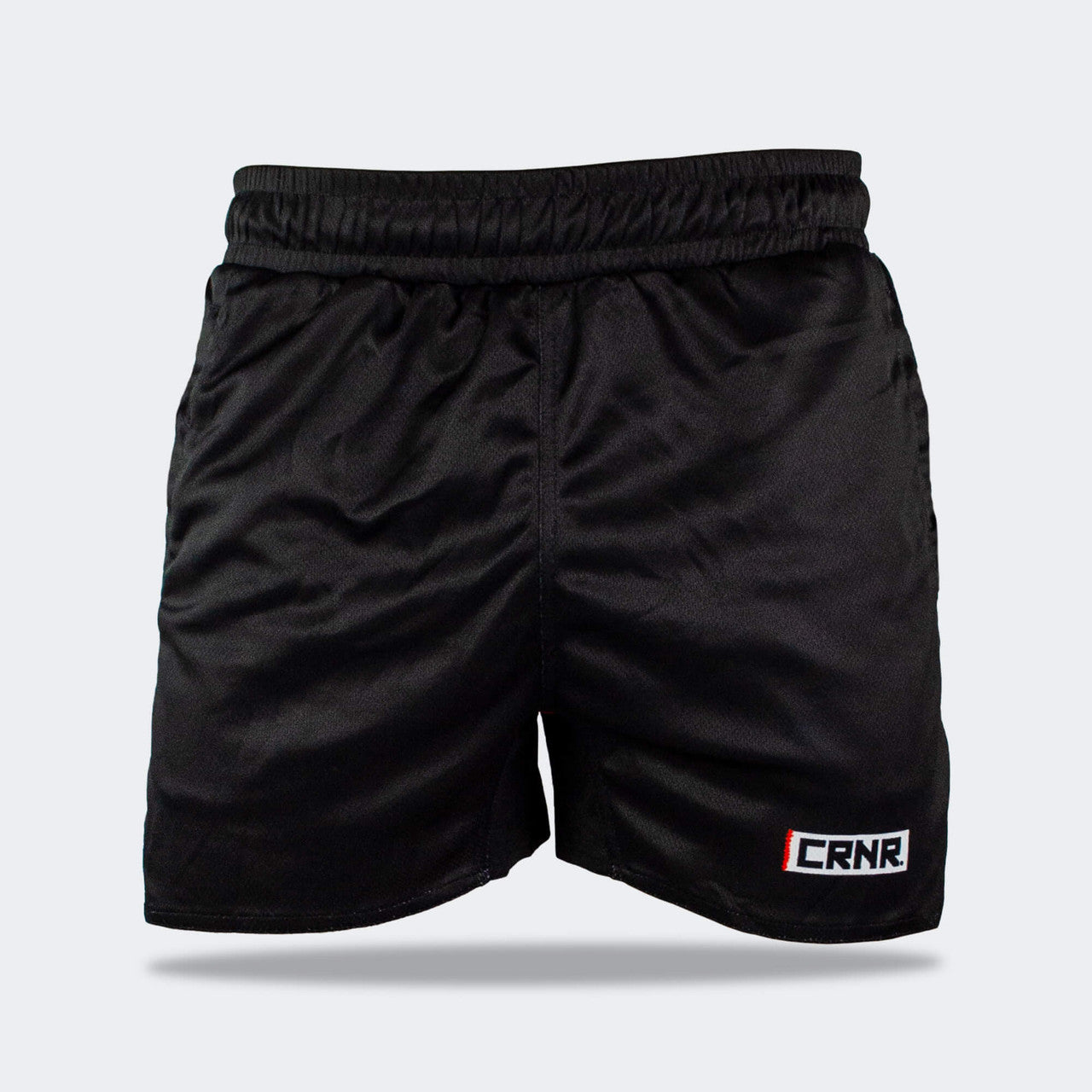 CRNR Form Training Shorts, Combat Corner Shorts, Black 5 Inch Shorts