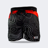 CRNR Form Training Shorts, Combat Corner Shorts, Topo 5 Inch Shorts