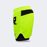 CRNR Functional Combat Shorts, Combat Corner Shorts, Chartreuse 5 Inch Shorts