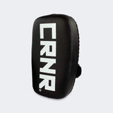 HMIT Thai Pads, Muay Thai Pads, Vegan Leather Muay Thai Pads, Black Muay Thai Pads, Combat Corner Muay Thai Pads, CRNR, Single Strap Thai Pads