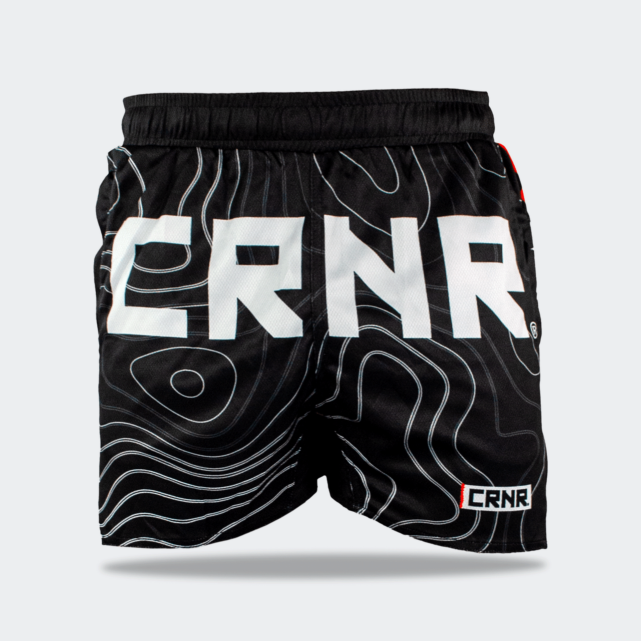 CRNR Form Training Shorts, Combat Corner Shorts, Topo 5 Inch Shorts