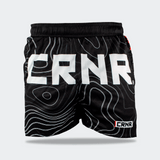 CRNR Form Training Shorts, Combat Corner Shorts, Topo 5 Inch Shorts