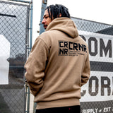 CRNR Stacked Hoodie, MMA Hoodie, Combat Corner Apparel
