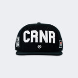 CRNR Supply, hat, snap back, combat corner, crnr, sports apparel