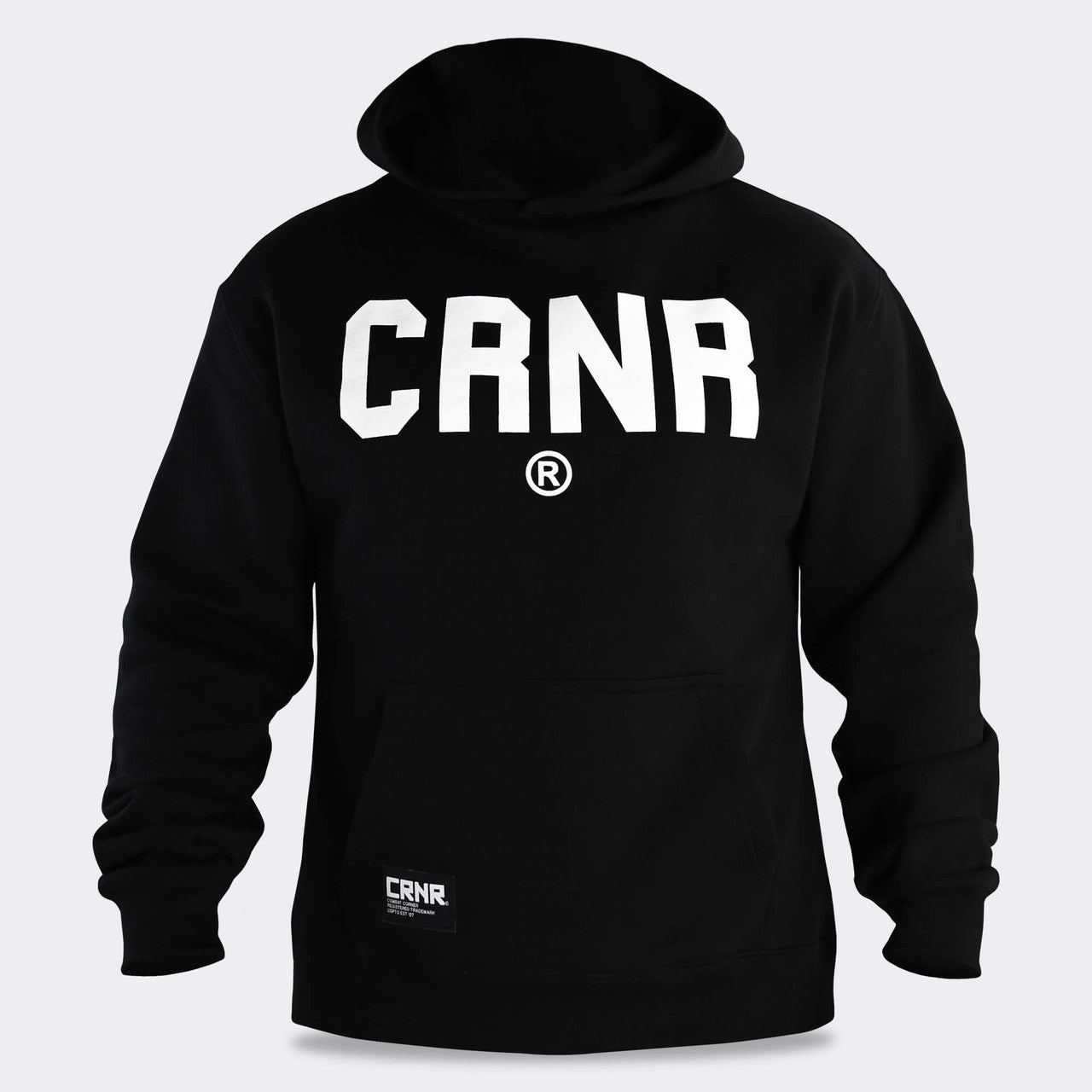 Combat Corner Hoodie, Supply hoodie, CRNR Apparel, Black Hoodie