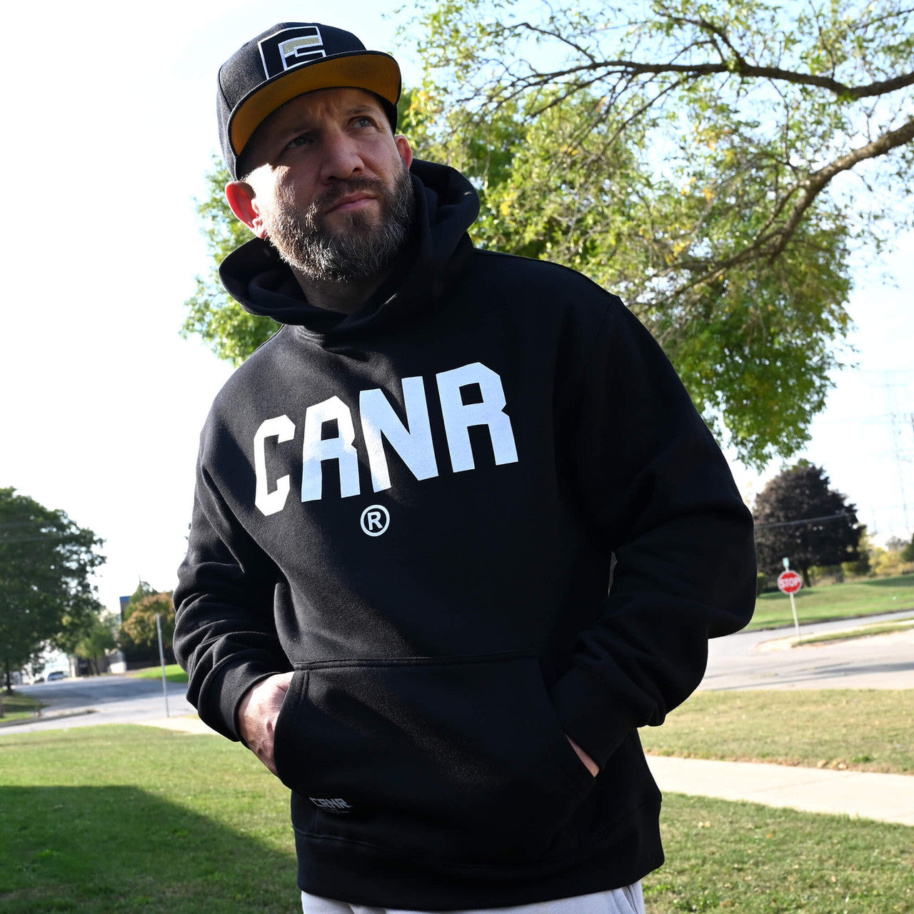 Combat Corner Hoodie, Supply hoodie, CRNR Apparel, Black Hoodie