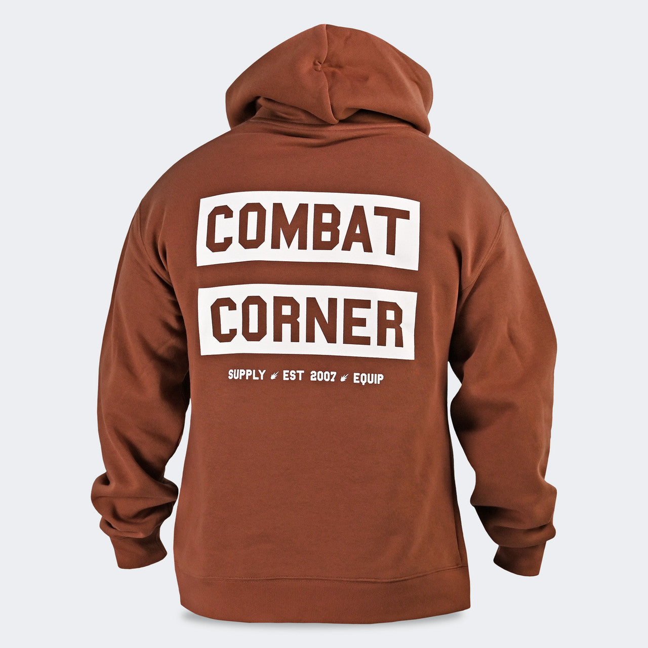 Combat Corner Hoodie, Supply hoodie, CRNR Apparel, Clay Hoodie