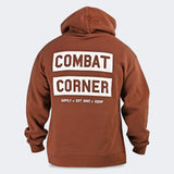 Combat Corner Hoodie, Supply hoodie, CRNR Apparel, Clay Hoodie