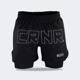 CRNR Functional Combat Shorts, Combat Corner Shorts, Black 5 Inch Shorts
