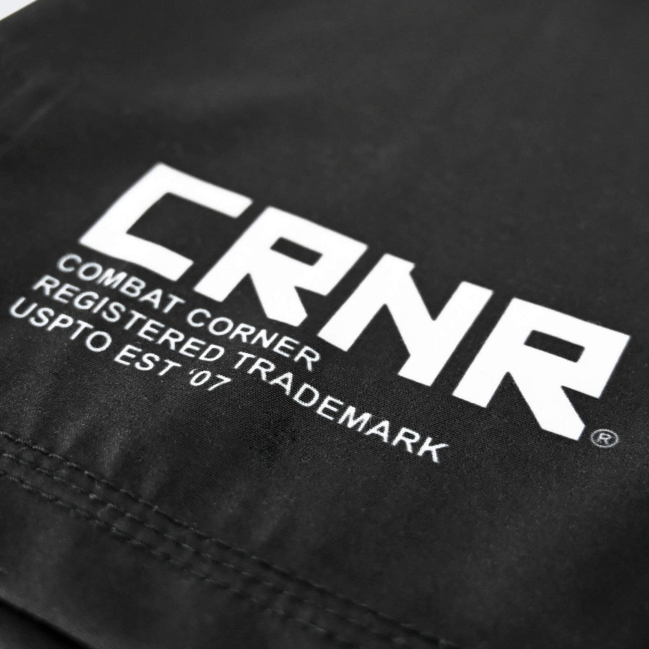 Combat Corner Shorts, CRNR Shorts, Cross Trainer Shorts, MMA Shorts, BJJ Shorts, Fight Shorts, Black Fight Shorts