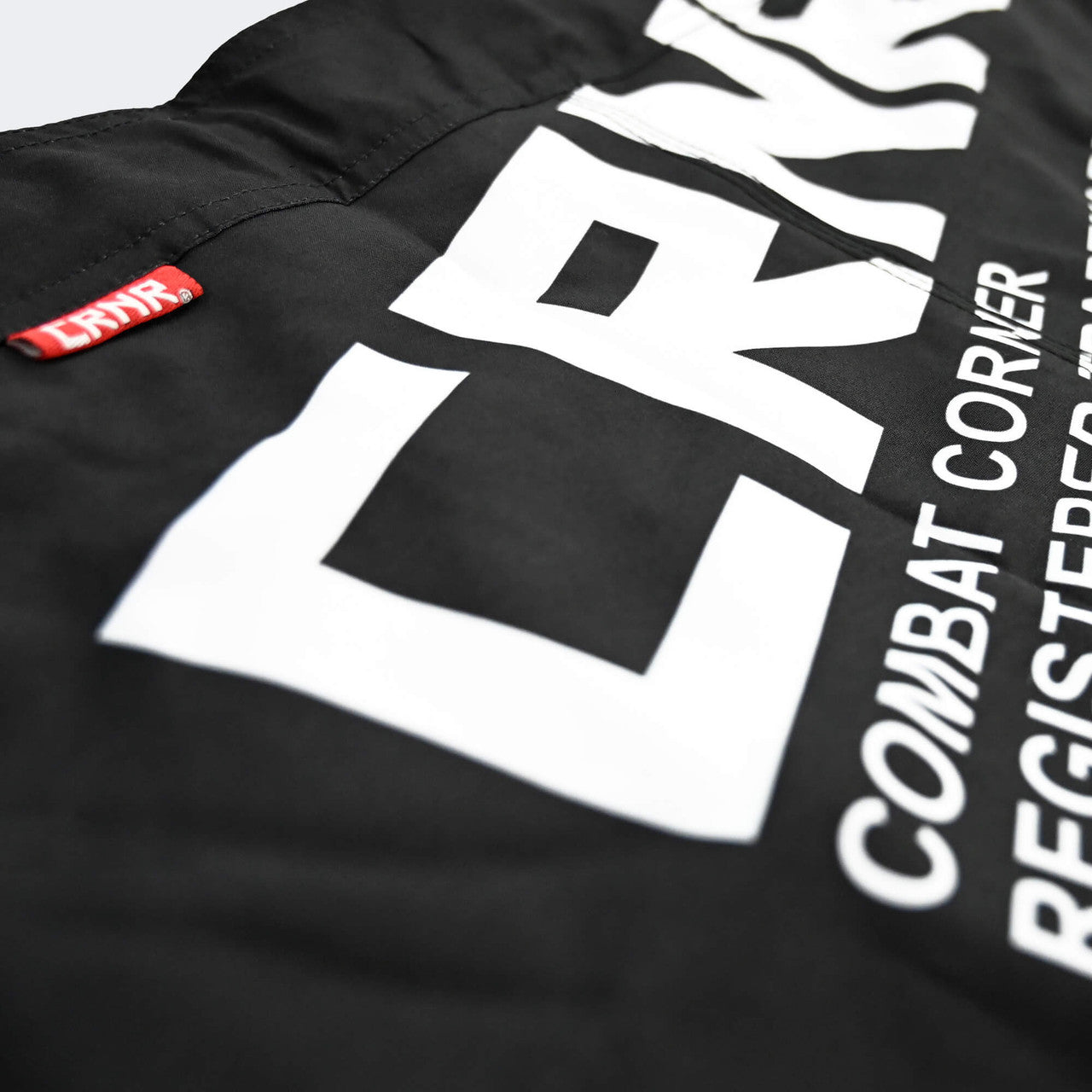 Combat Corner Shorts, CRNR Shorts, Cross Trainer Shorts, MMA Shorts, BJJ Shorts, Fight Shorts, Black Fight Shorts