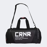 Product photo of the front of the Combat Corner Essential Gear Bag showing the bag's extended deluxe shoulder carrying straps